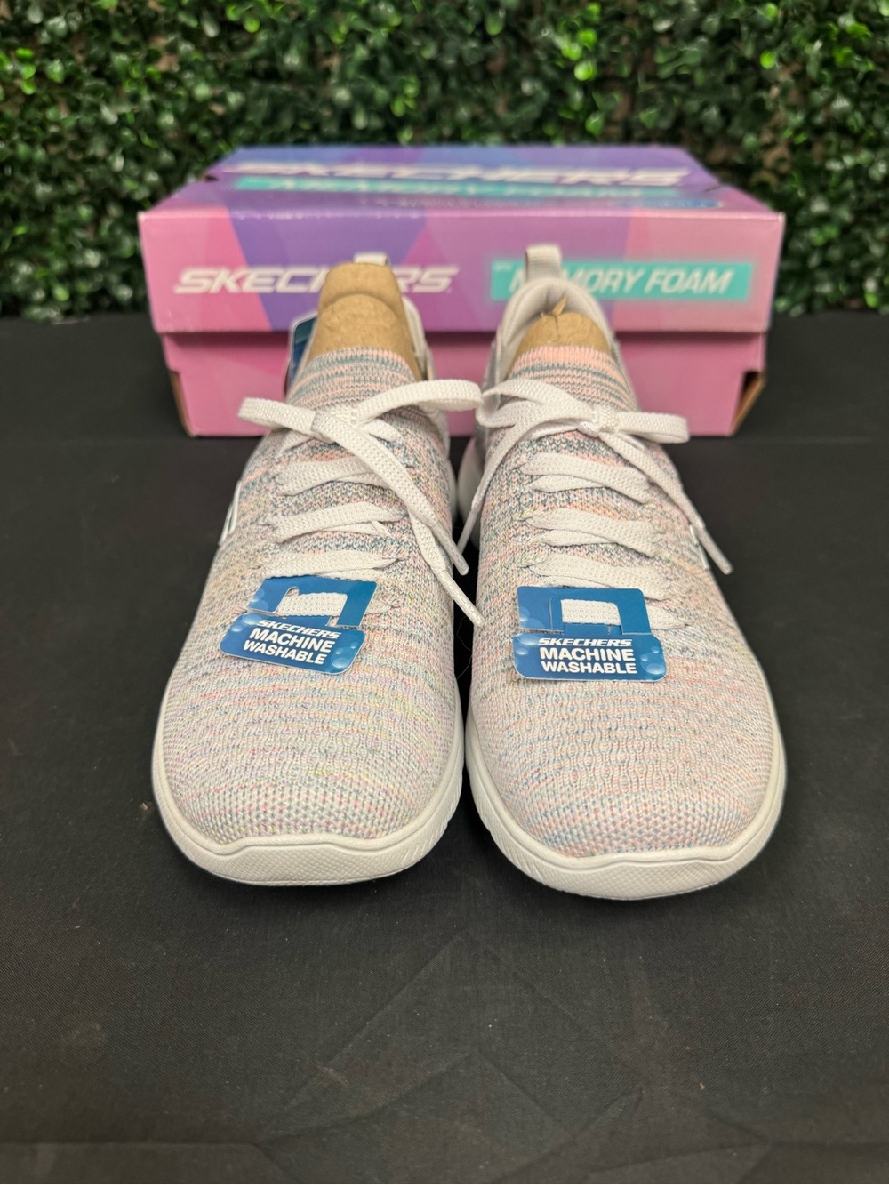 Skechers Summits Sweet Glow Womens Slip-On Walking Shoes - Women’s 5 - Picture 3 of 12